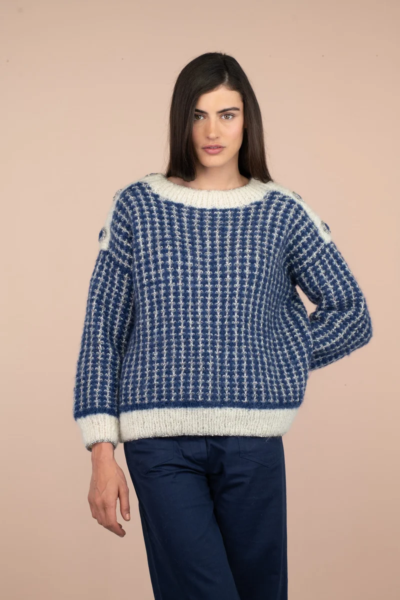 Pull Gina à tricoter.