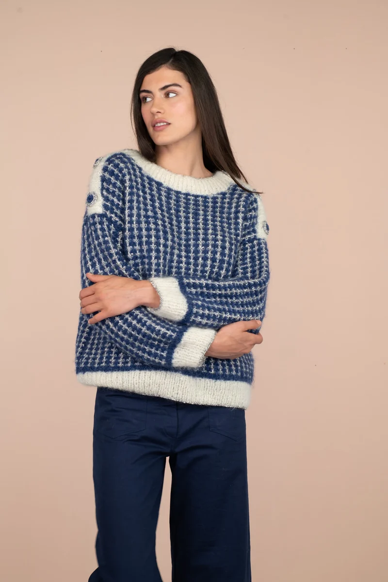 Pull Gina à tricoter.