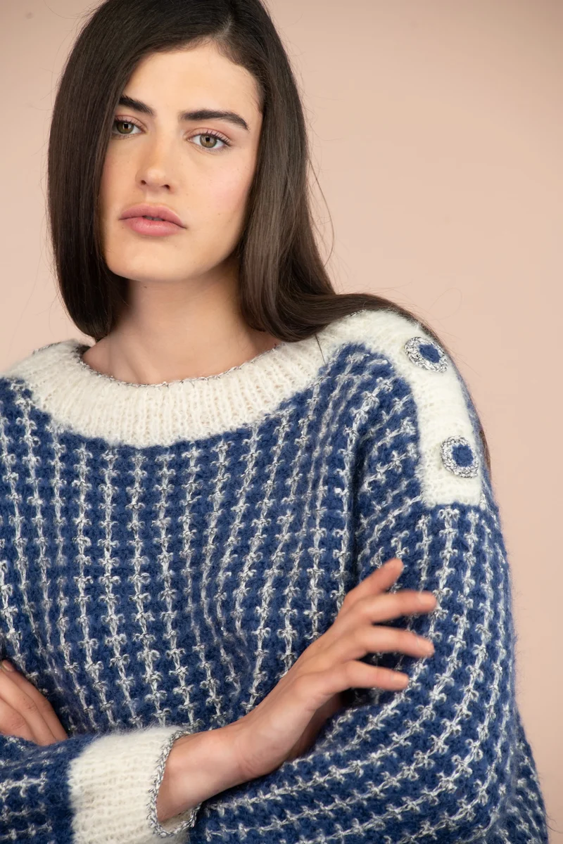 Pull Gina à tricoter.