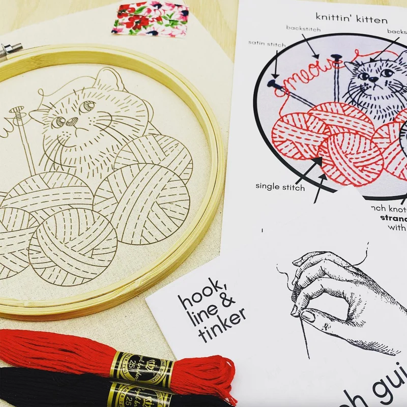 Kits de Broderie - Hook, Line and Tinker