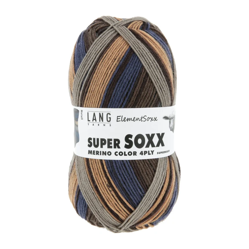 Lang Yarns Super Soxx Merino couleur 4-ply