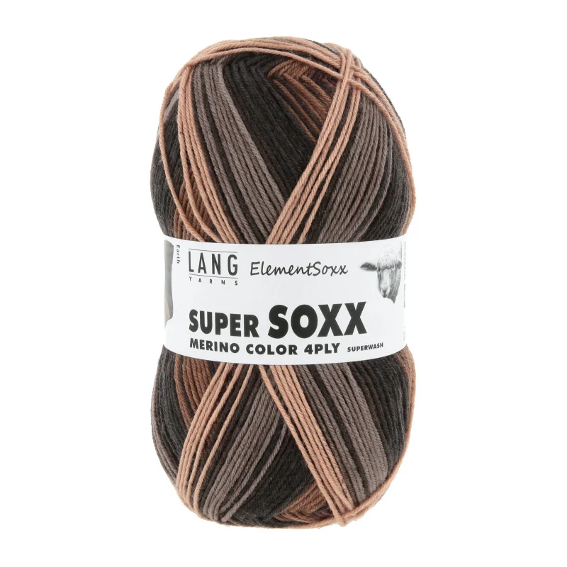 Lang Yarns Super Soxx Merino couleur 4-ply