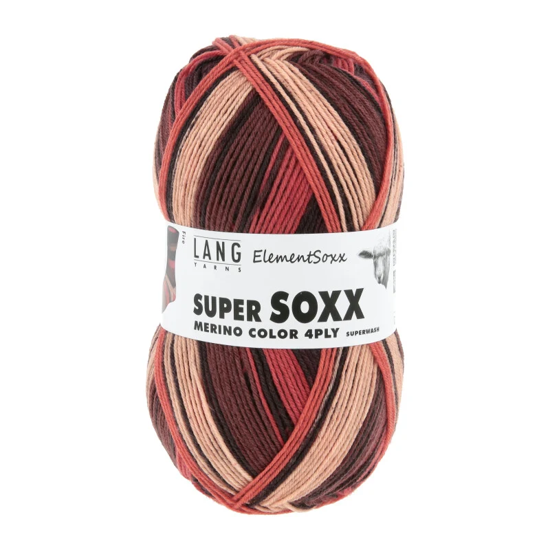Lang Yarns Super Soxx Merino couleur 4-ply