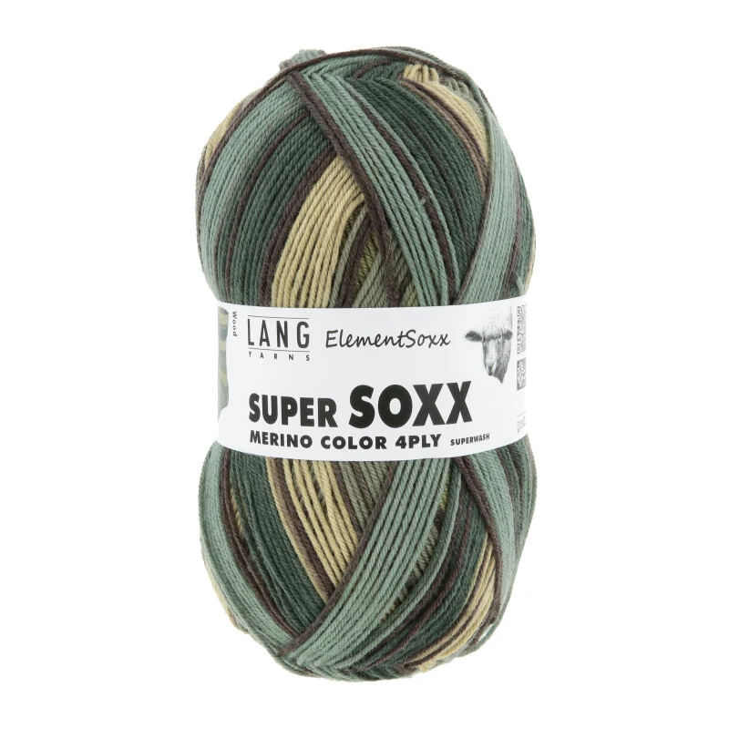 Lang Yarns Super Soxx Merino couleur 4-ply