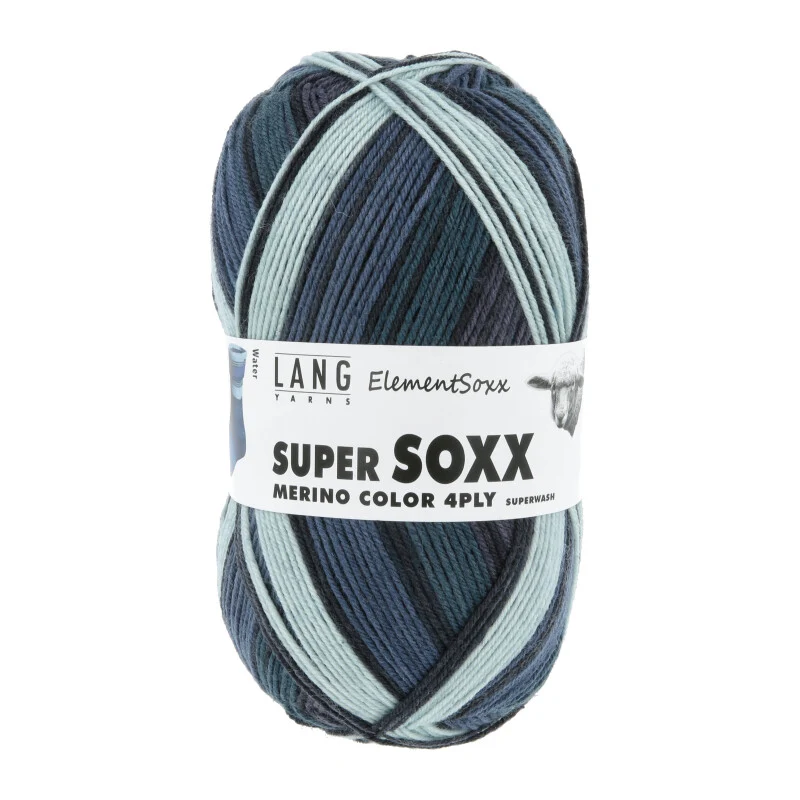 Lang Yarns Super Soxx Merino couleur 4-ply