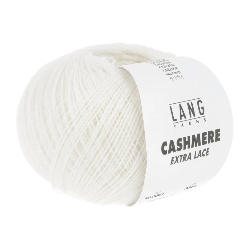 fils longs cashmere dentelle supplémentaire
