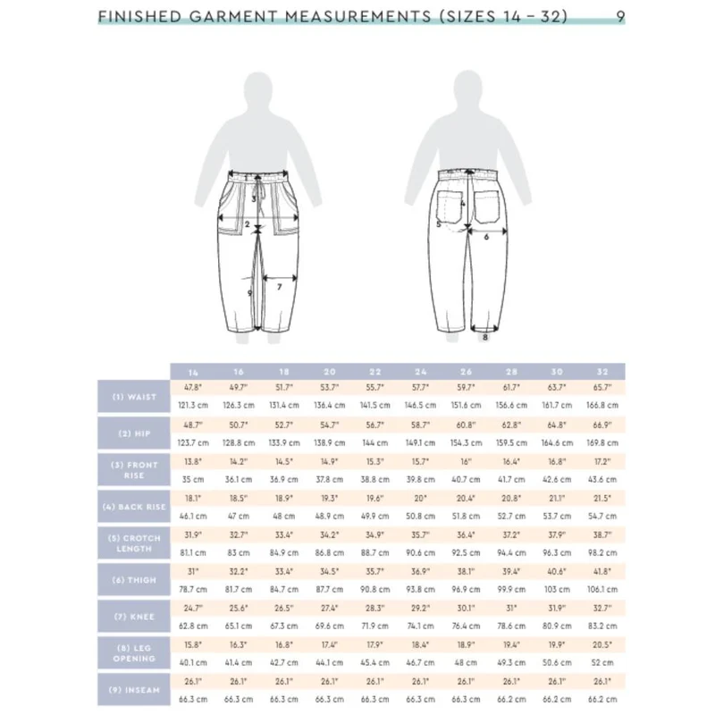 PATRON DE COUTURE PDF | Pantalon et short Sepia | Closet Core | BILINGUE (FR/EN)