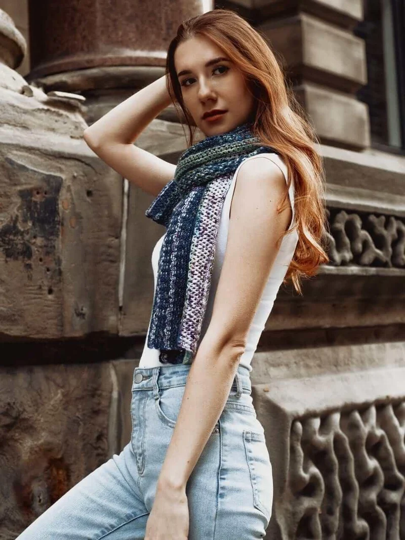 Knitting pattern wrap Fireflowers