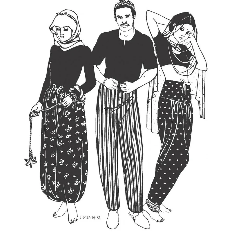 Patron de couture PDF | 119 Sarouelles | Folkwear | UNISEXE