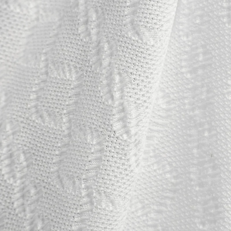 Jacquard tricoté tressé | Blanc | Deadstock de designer Nadya Toto
