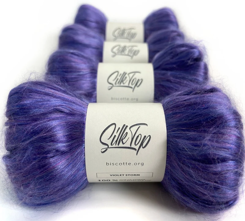 Silk Top - Spinning Fiber