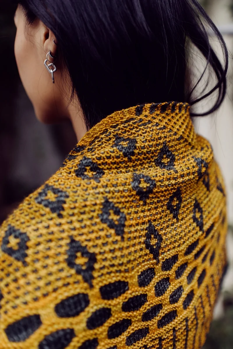 Perspective Shawl | Knitting pattern and Optional kits