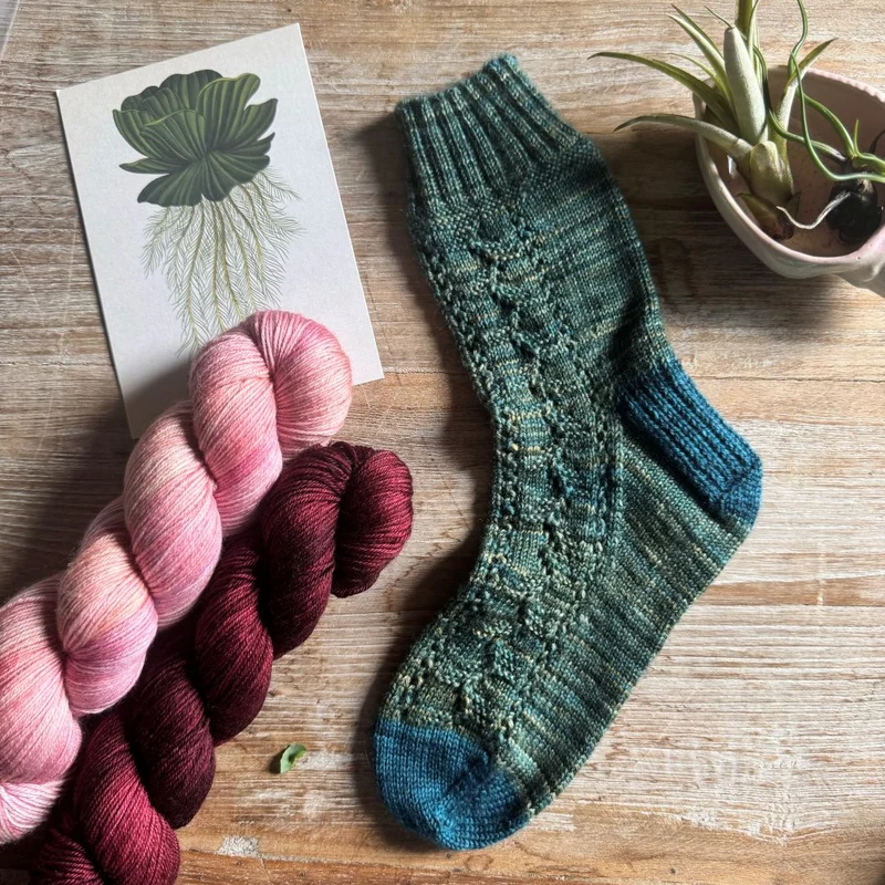 Garter Vines Socks | Knitting pattern and knitting kits