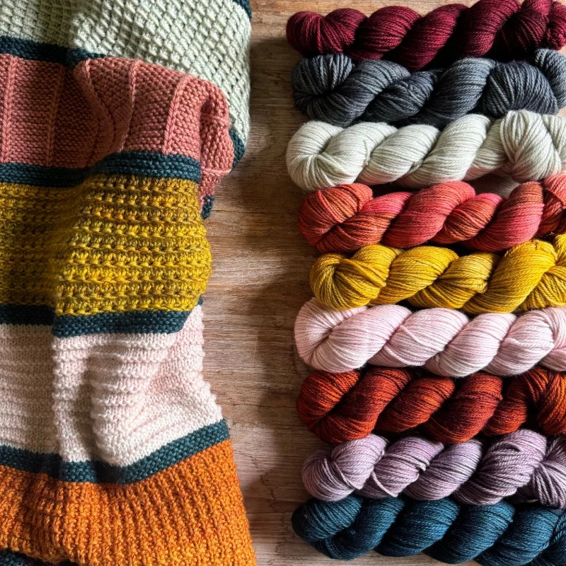 Textural Blanket | knitting pattern and knitting kits