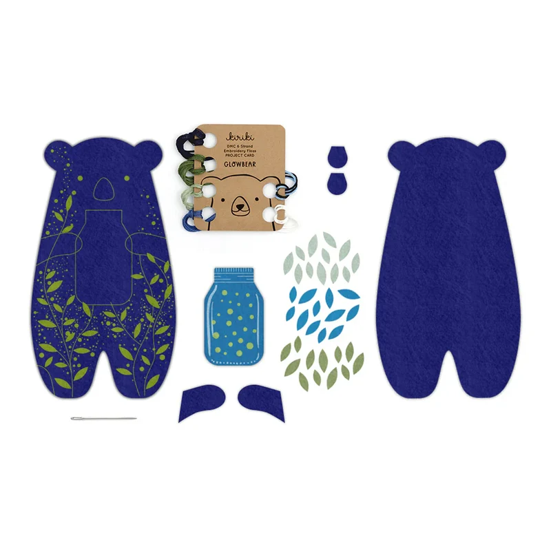 Kit de Broderie Doll ou Felted Bear - Kiriki