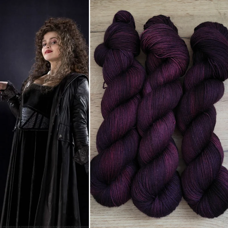 Écheveaux de laine teints à la main • Bellatrix Lestrange