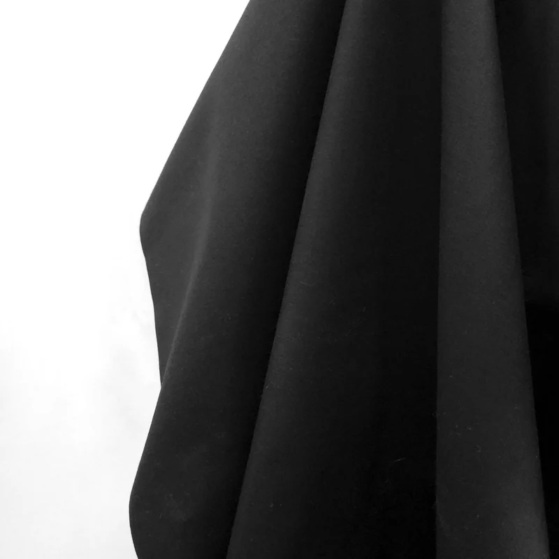 Tissus à Courte-Pointe 100% Coton | Couleurs Unies | Noir | 65 cm | Fin de rouleau