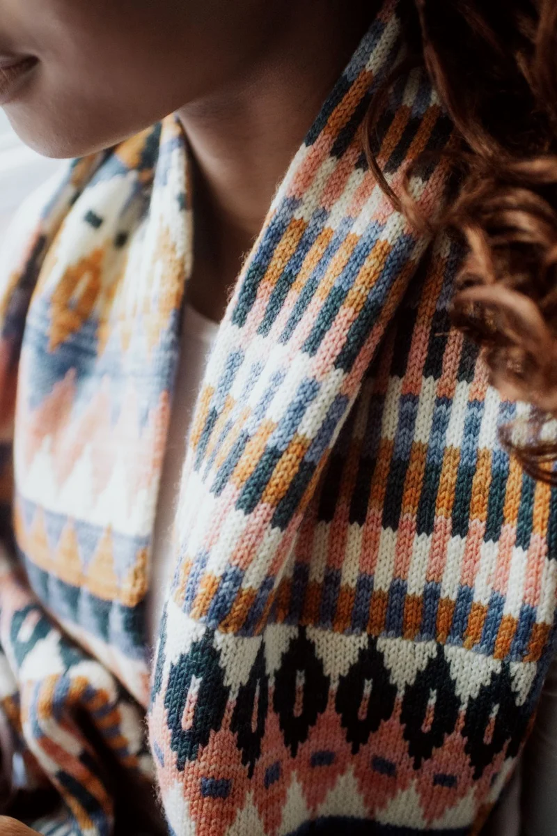 Zoe Cowl | Knitting pattern & kits