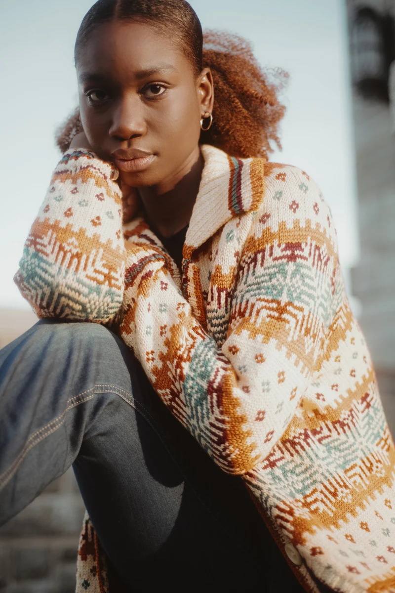 Nora Cardigan - Knitting pattern and knitting kits