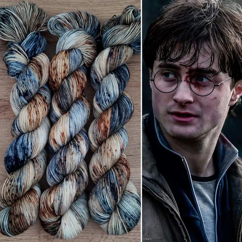 Écheveaux de laine teints à la main • Harry Potter