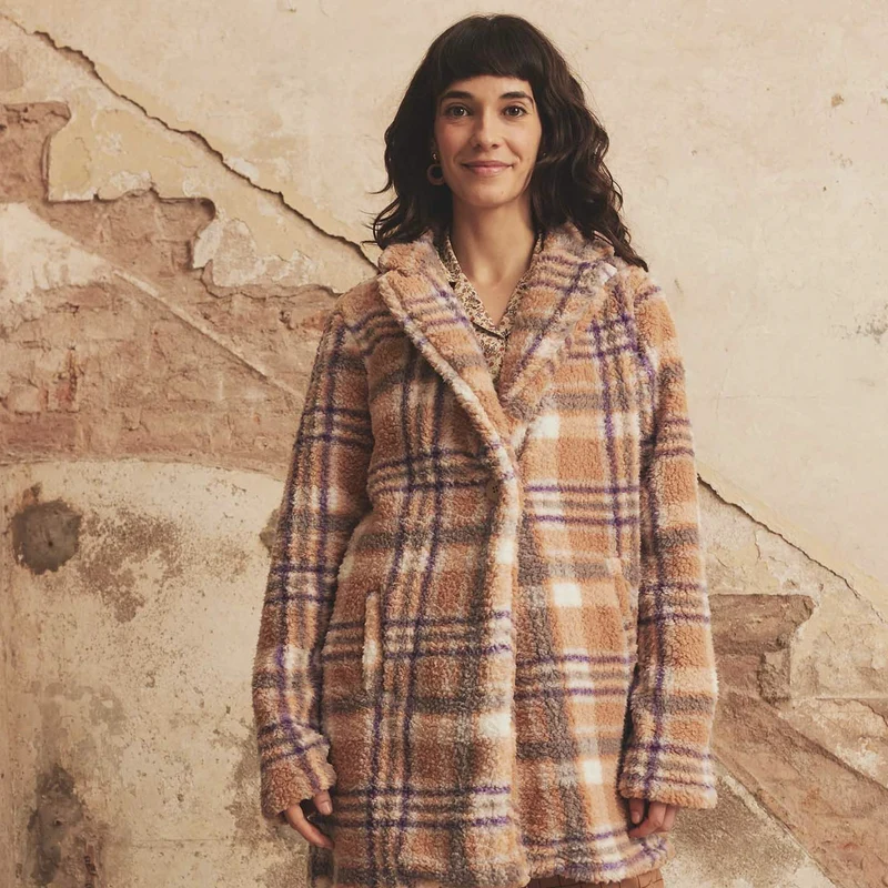 Tissu Sherpa | Carreaux | Katia Fabrics