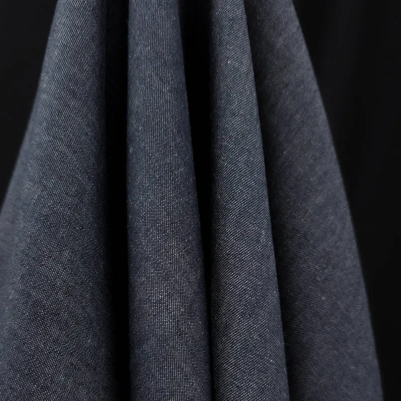 Chambray de coton | Bleu foncé | 1 M | FIN DE ROULEAU