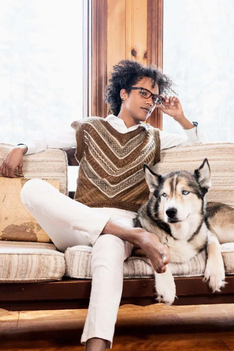 V-Vest Unisex | Knitting pattern and knitting kits