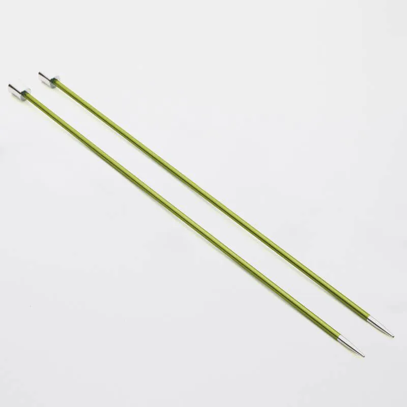 Aiguilles à tricoter droites KnitPro Zing 35 cm (x2) – Aiguilles aluminium légères et résistantes