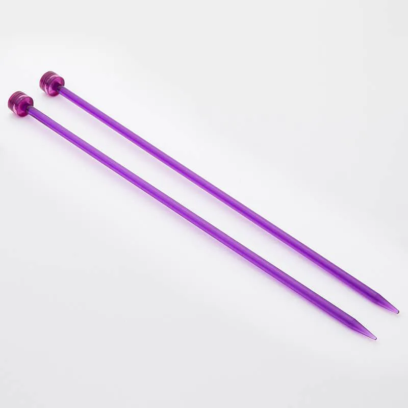 Aiguilles à tricoter pointe unique KnitPro Trendz 30 cm – (x2) – Aiguilles pointe unique légères et colorées
