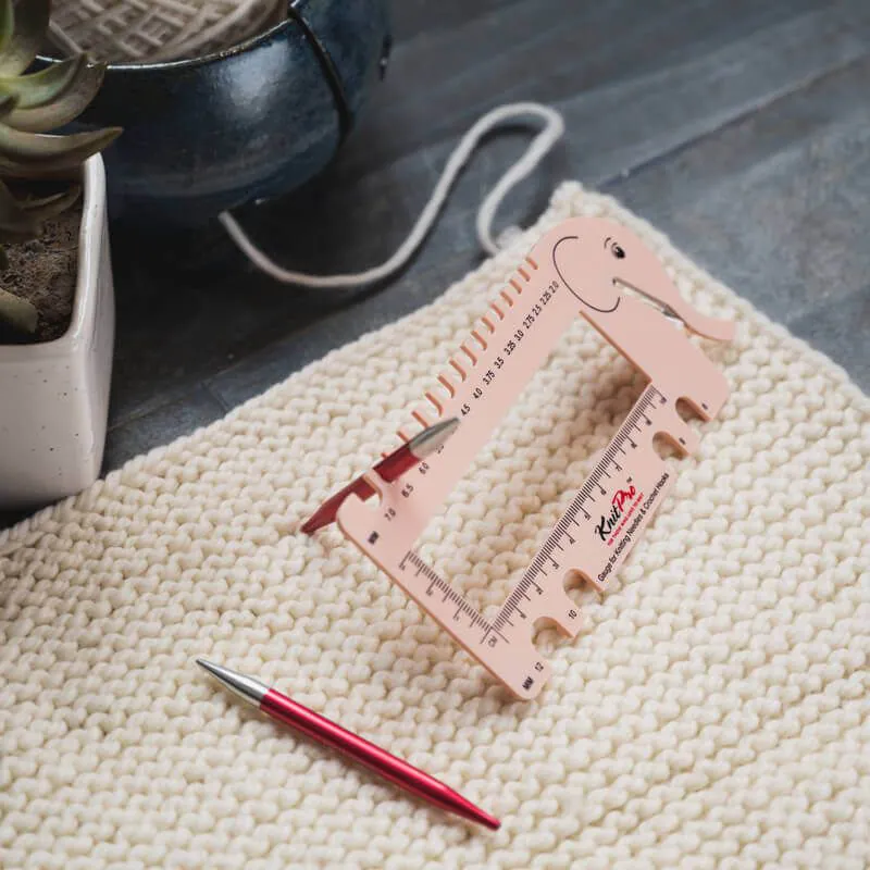 Jauge tricot multifonctions "Éléphant " KnitPro
