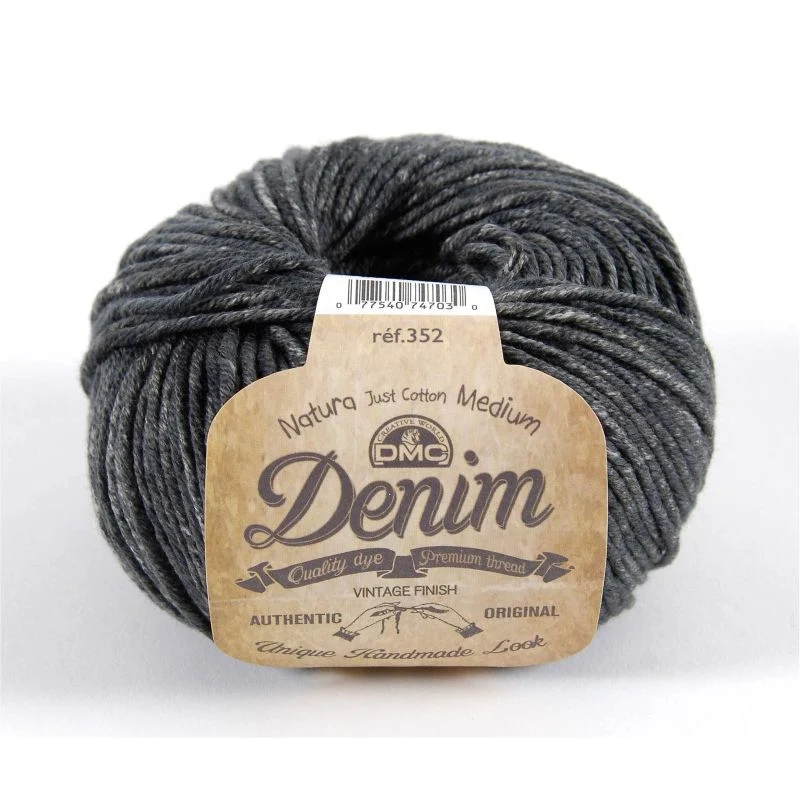 Fil coton pas cher DMC Natura Denim 50g- 75 m – fil coton pour tricot et crochet
