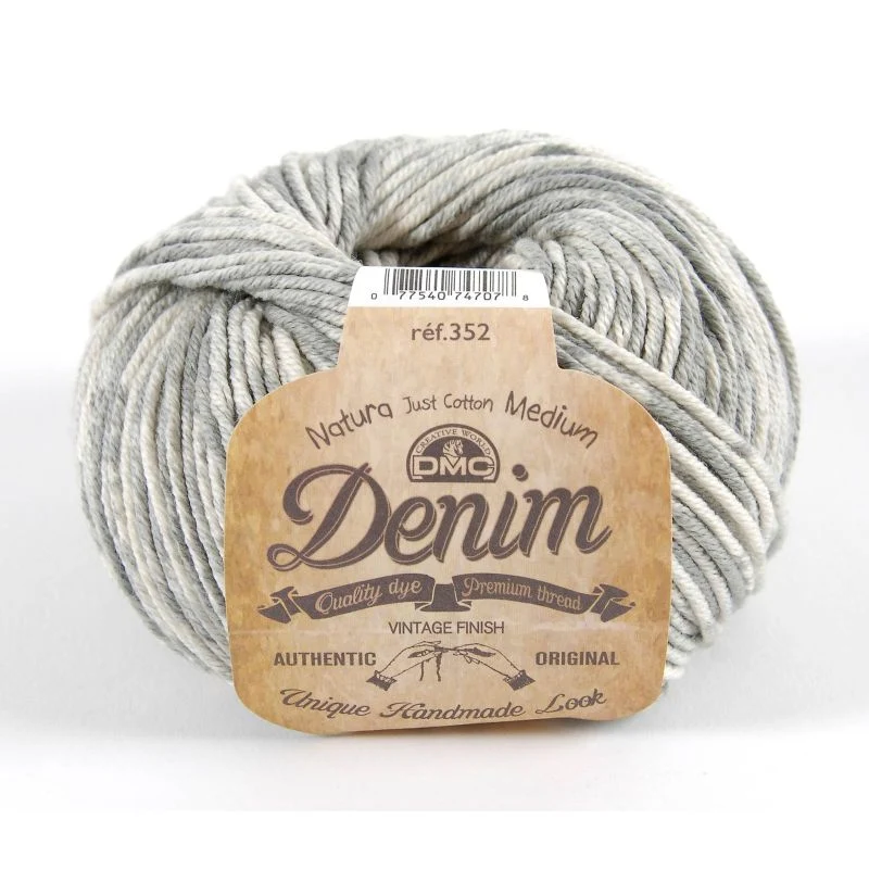 Fil coton pas cher DMC Natura Denim 50g- 75 m – fil coton pour tricot et crochet