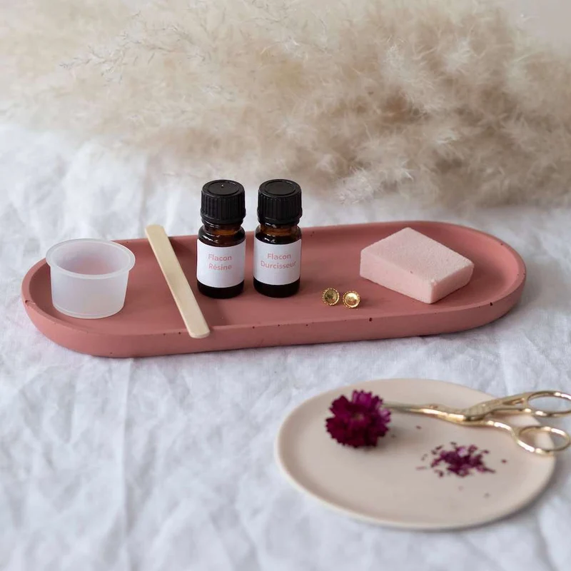Kit DIY petites boucles d'oreilles roses