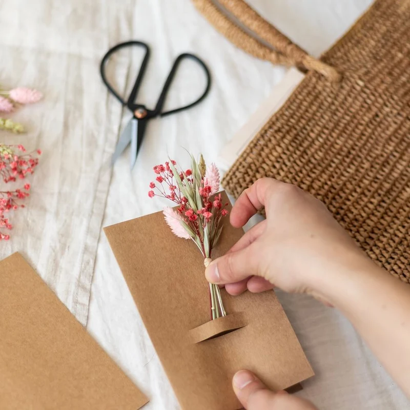 Kit DIY cartes postales fleuries