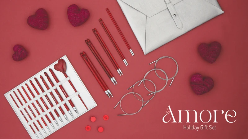 knit pro ensemble de crochets tunisiens Amore