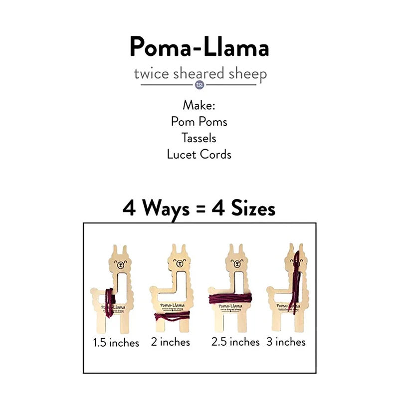 Poma Llama, Pompom Maker - Twice Sheared Sheep