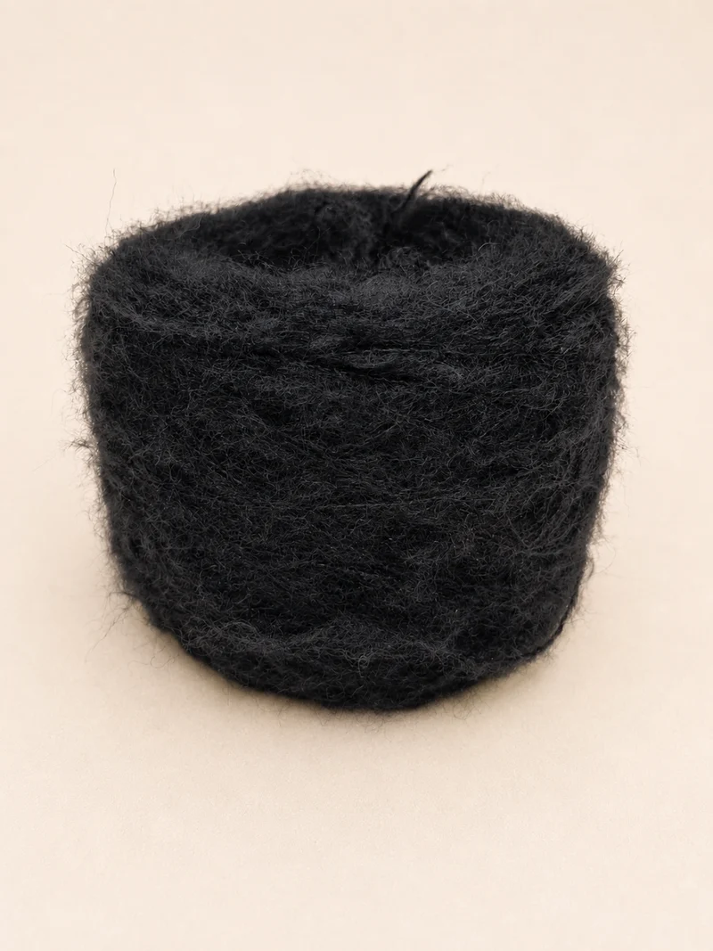 Fil Italien Macumba Elite – Mohair & Laine Mérinos – Doux et Duveteux – 50 g – Noir, Beige ou Marron