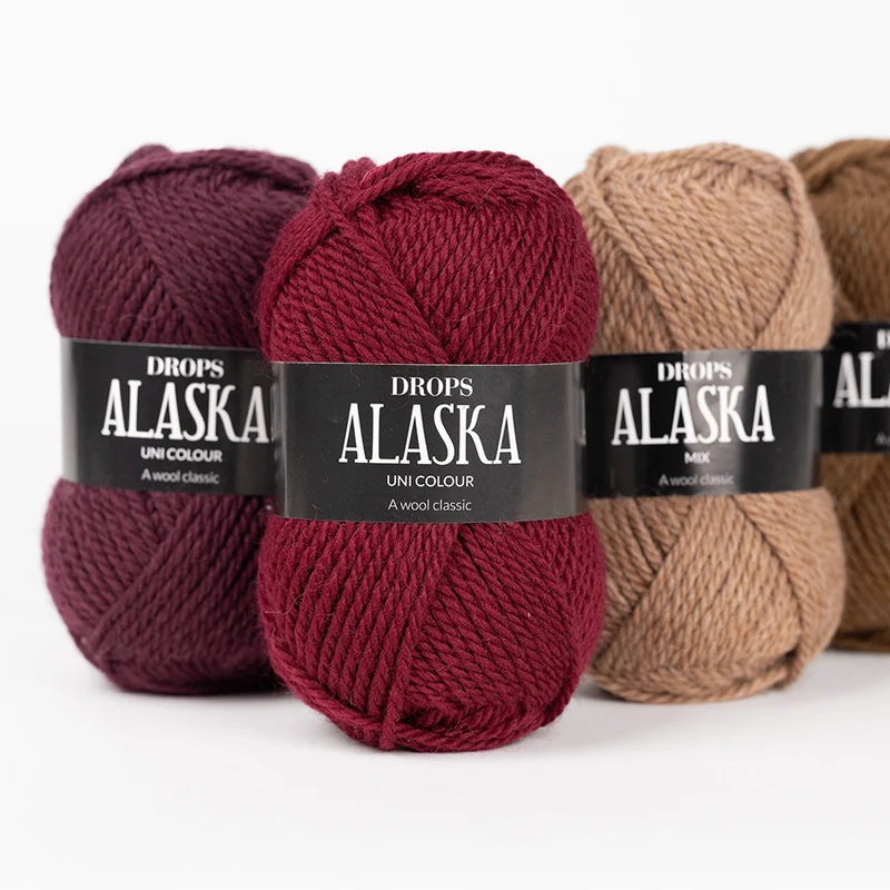 Fil Drops Alaska 100% laine – fil chaud, résistant et naturel