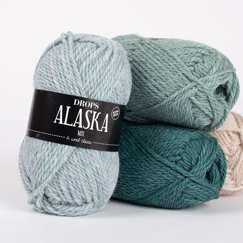 Fil Drops Alaska 100% laine – fil chaud, résistant et naturel