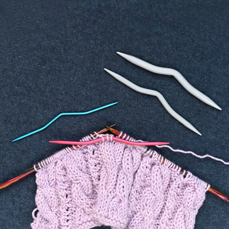 Aiguilles à torsades en aluminium pour tricot KnitPro 2.5 mm et 4 mm