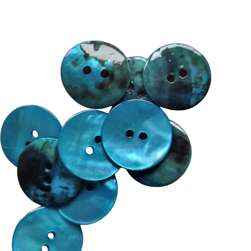 Bouton en Nacre Agoya – – 2 Trous – 15 mm 18 mm 22 mm 27 mm 35 mm– Brillant et Naturel