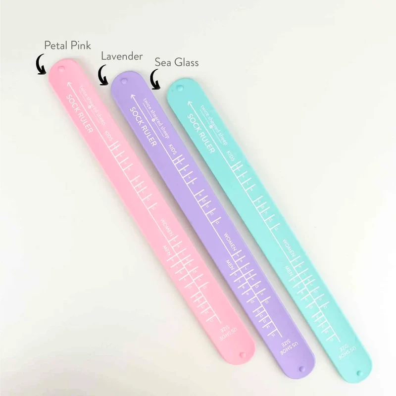 Sock Ruler Flexible - Twice Sheared Sheep