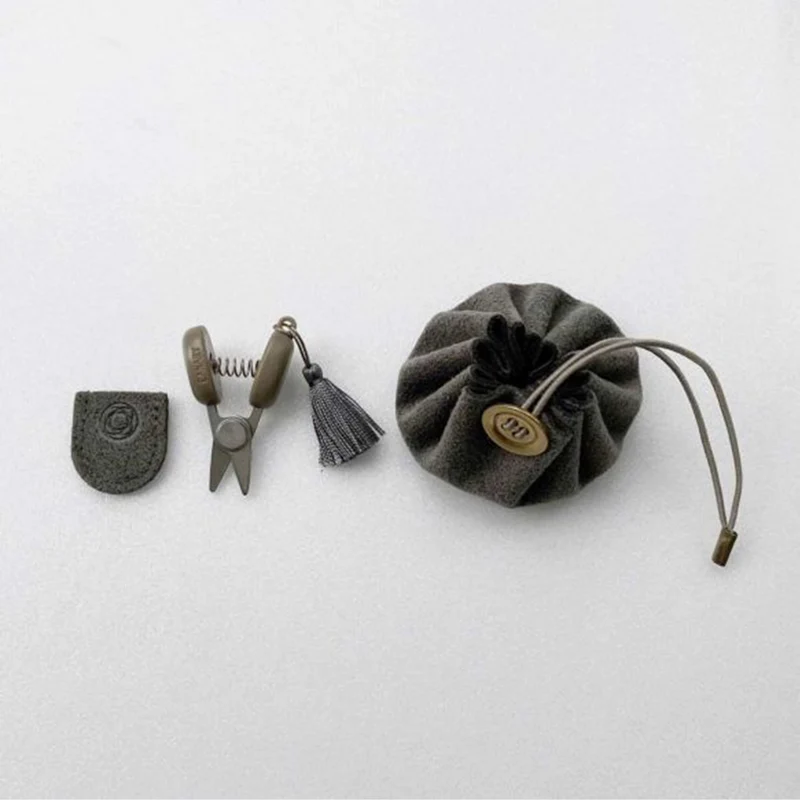 Mini Ciseaux Seki et Bourse en cuir - Cohana