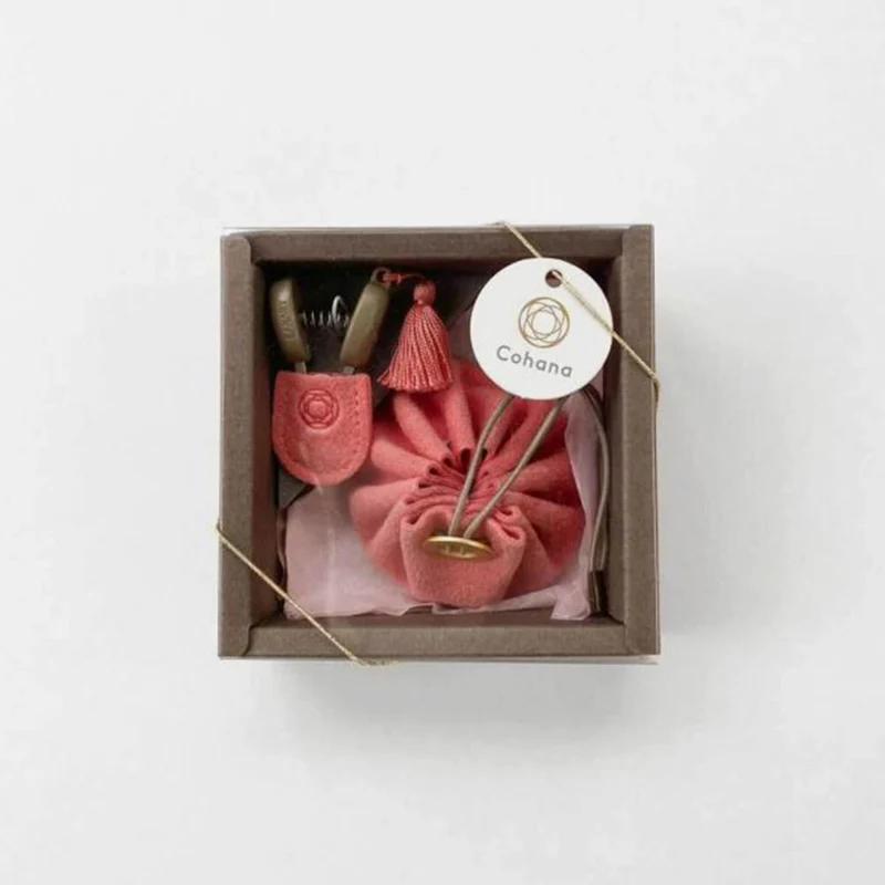 Mini Ciseaux Seki et Bourse en cuir - Cohana