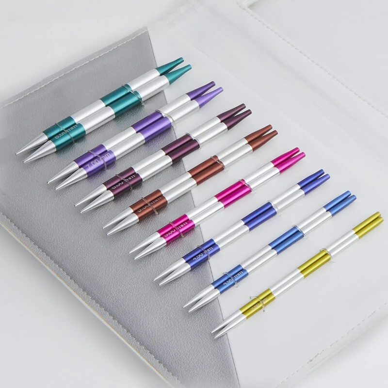 KnitPro ENSEMBLE DE 8 AIGUILLES CIRCULAIRES INTERCHANGEABLES "SMARTSTIX DELUXE" 15 cm