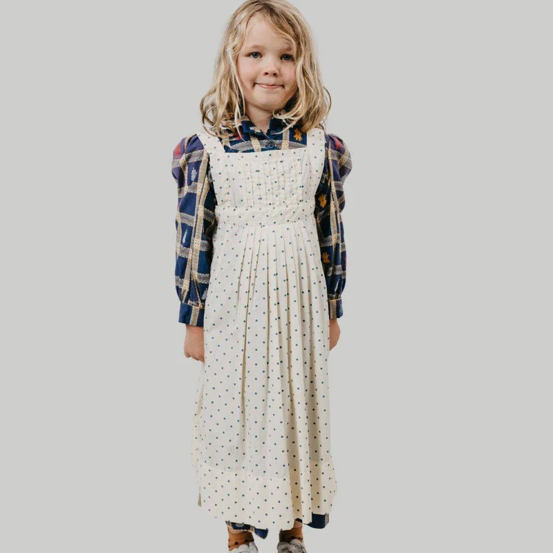 PATRON DE COUTURE PDF | 213 Robe et tablier prairie pour enfant | Folkwear