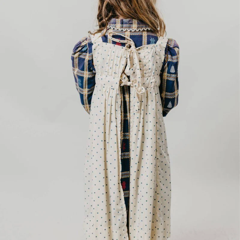 PATRON DE COUTURE PDF | 213 Robe et tablier prairie pour enfant | Folkwear