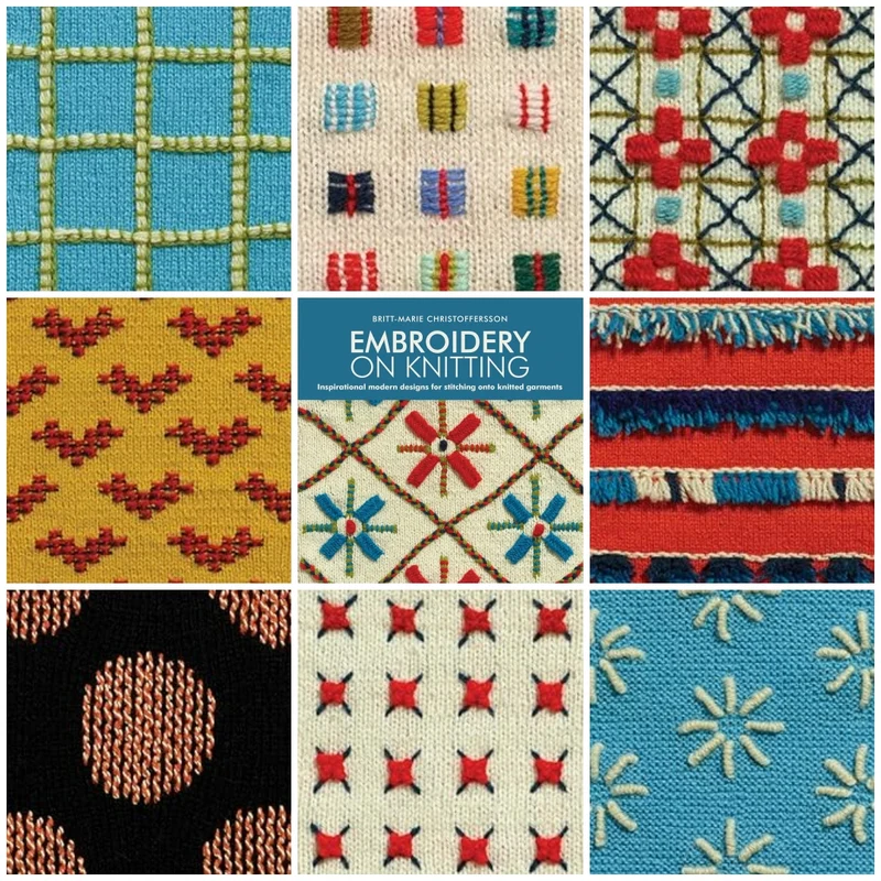 Embroidery On Knitting by Britt-Marie Christoffersson