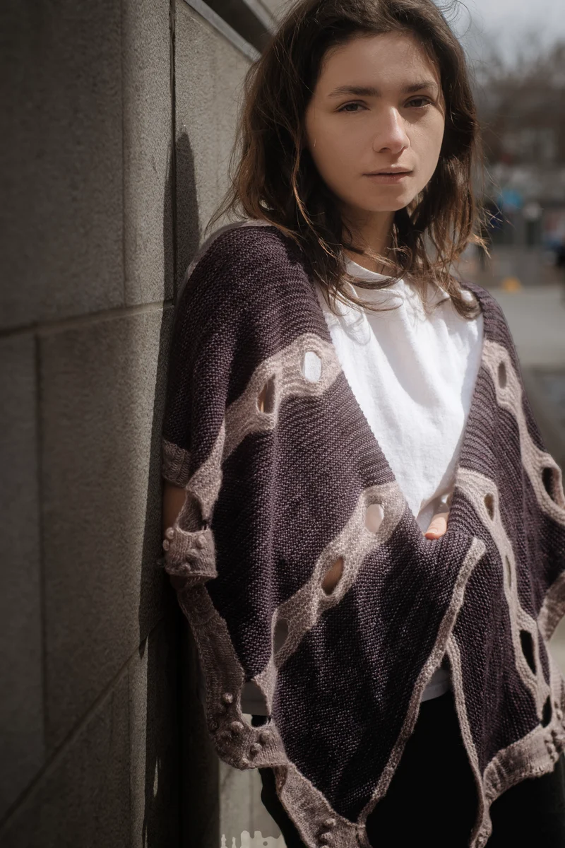 California Sky Shawl - Knitting pattern and knitting kits