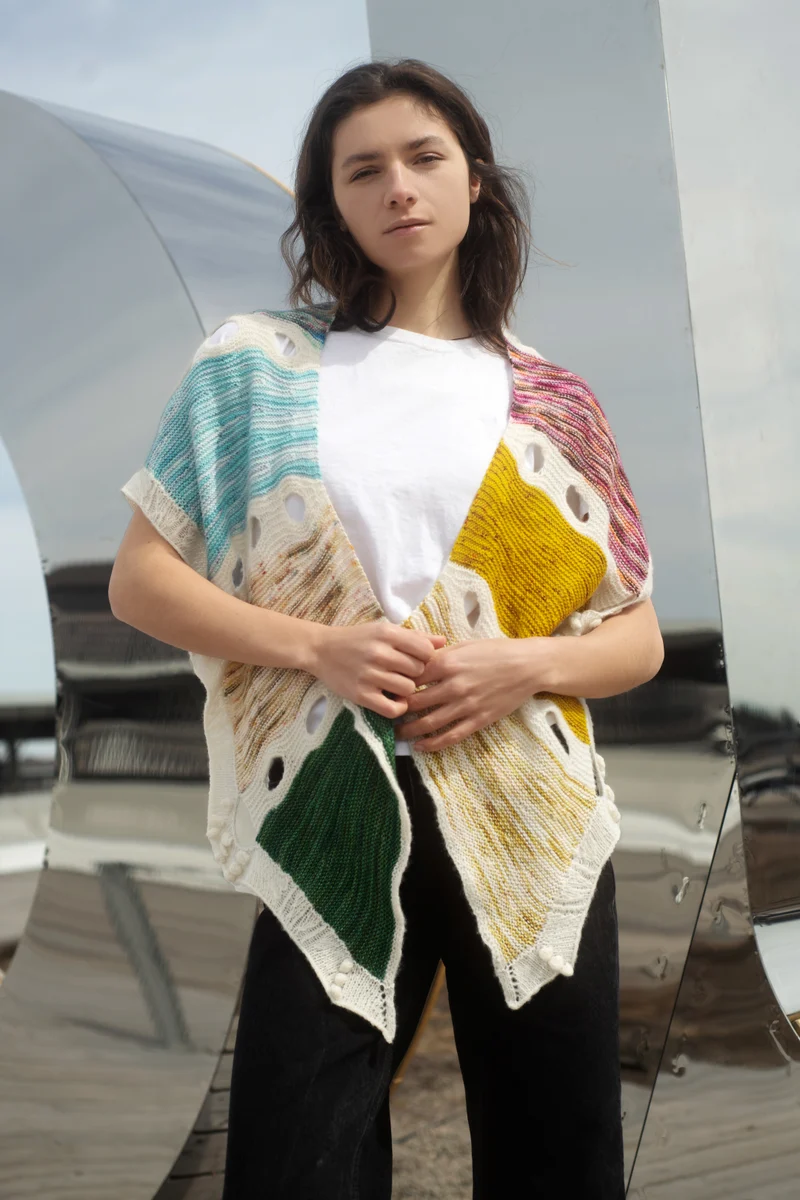 California Sky Shawl - Knitting pattern and knitting kits